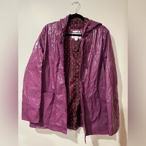 Xhilaration Women's Shiny Purple Utility Jacket